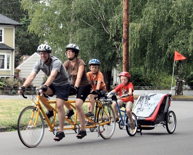 bicycle with kids